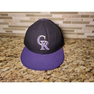 Colorado Rockies Hat New Era Authentic Fitted 7 3/8 Fitted Cap MLB Baseball